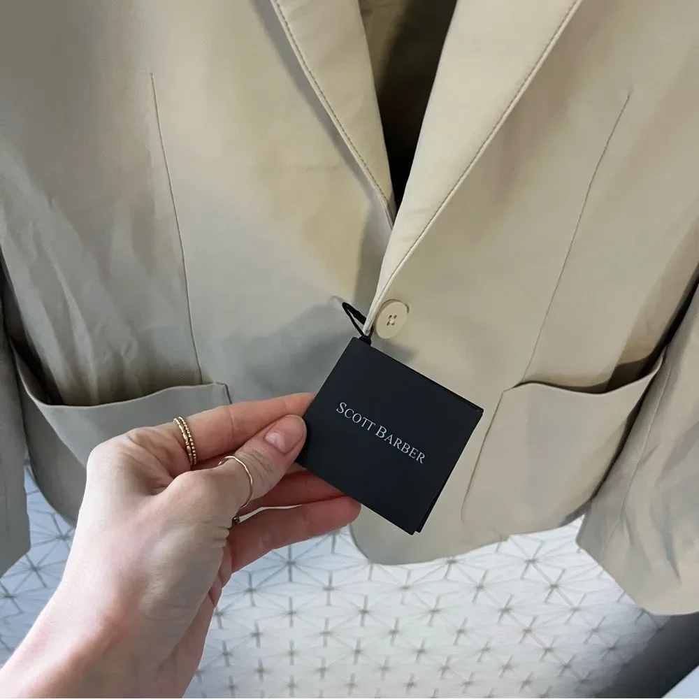 Scott Barber Sono Travel Sport Coat Khaki NWT!